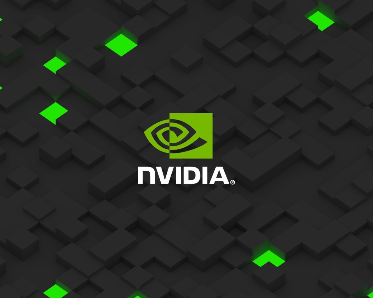 Логотип Nvidia в 3-Д