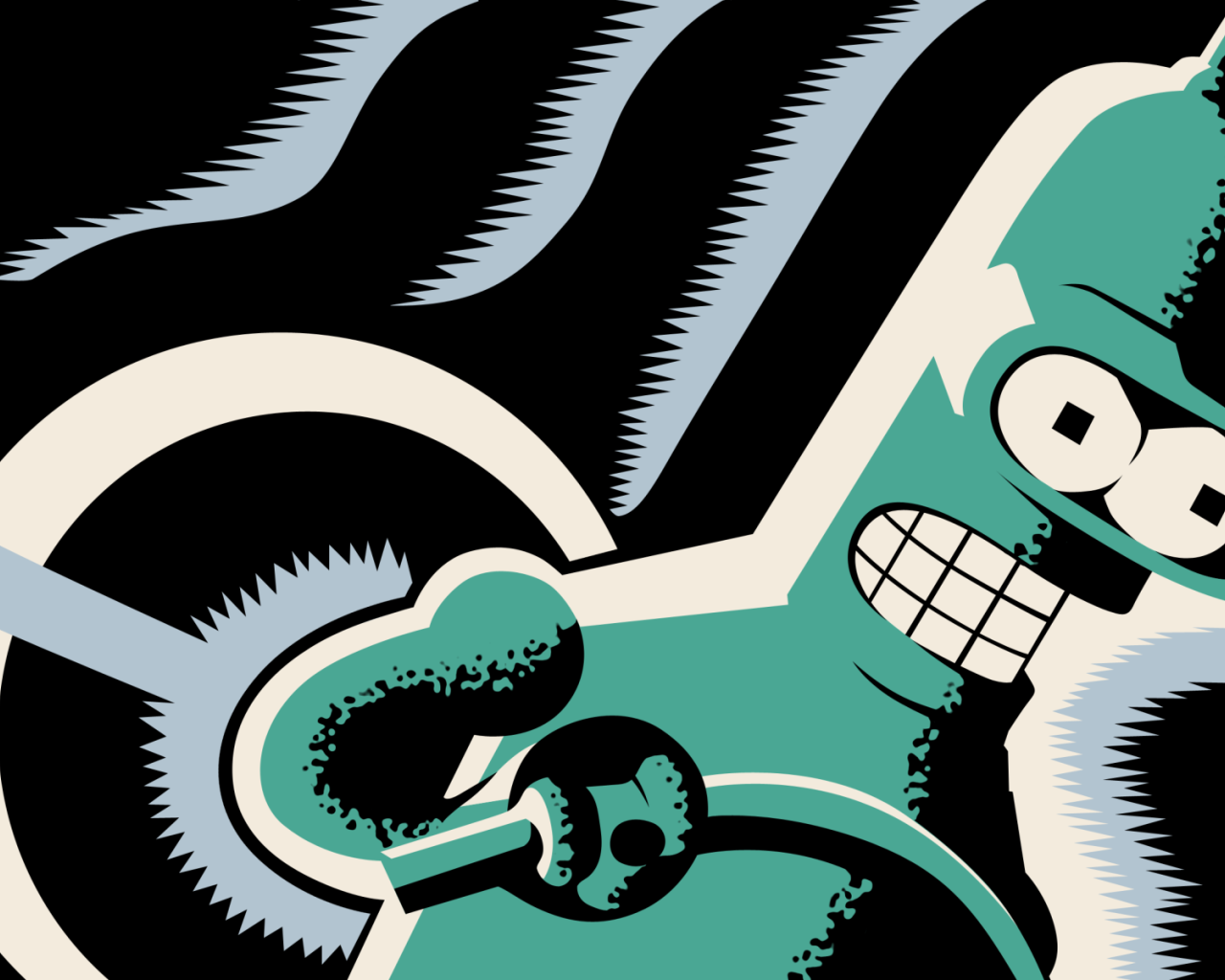 Бендер под действием электричества, Футурама