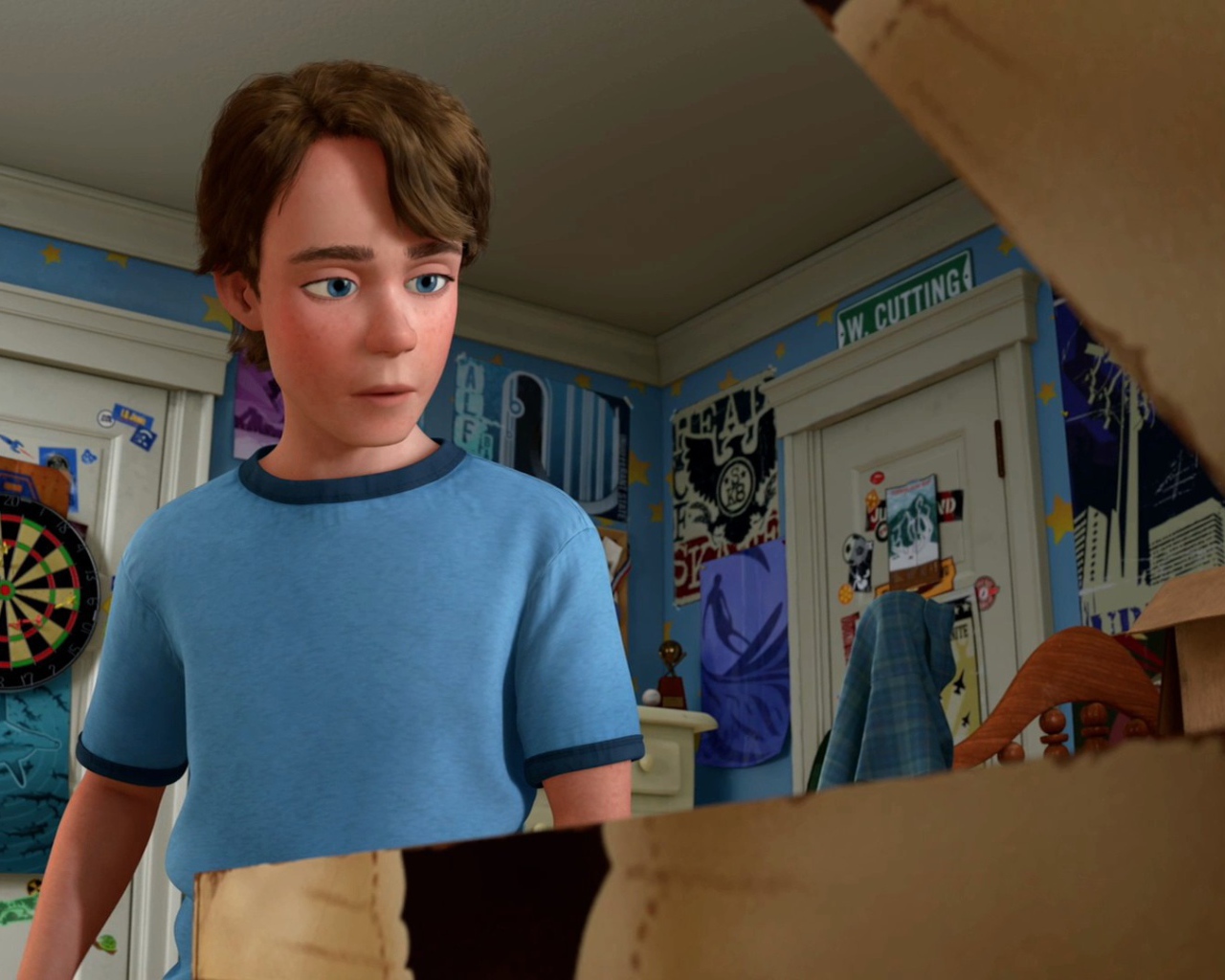 Мальчик из мультфильма История игрушек