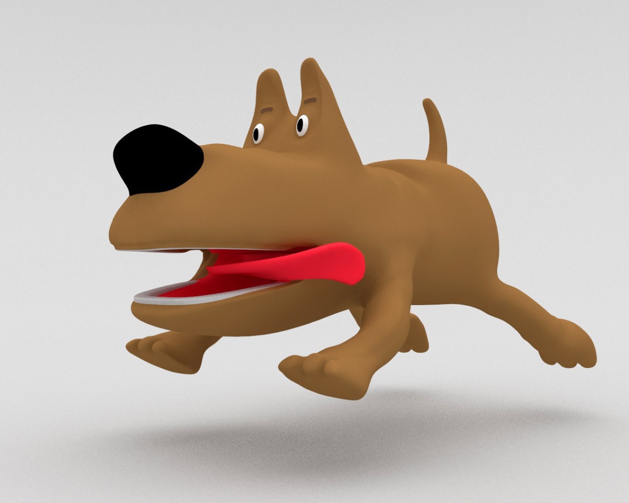 Коричневая собака из мультика