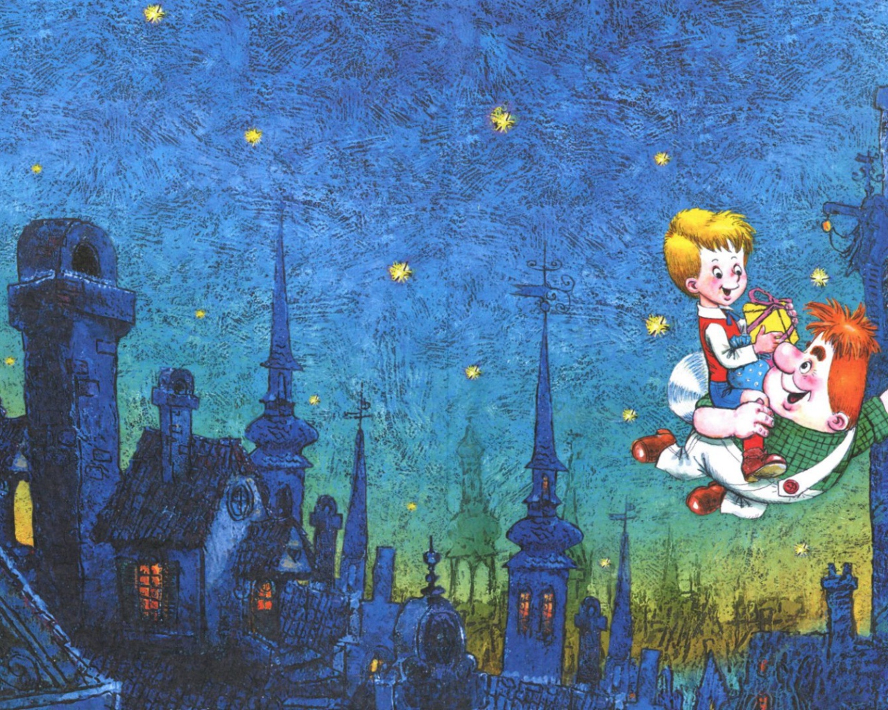 Мультфильм Малыш и Карлсон