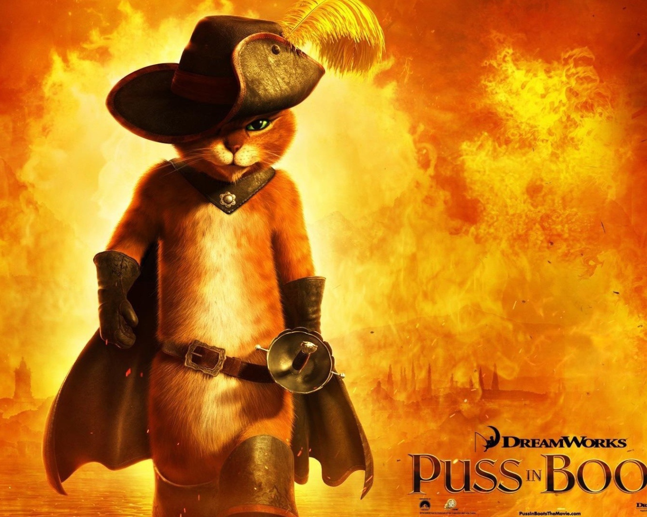 Постер мультфильма Кот в сапогах