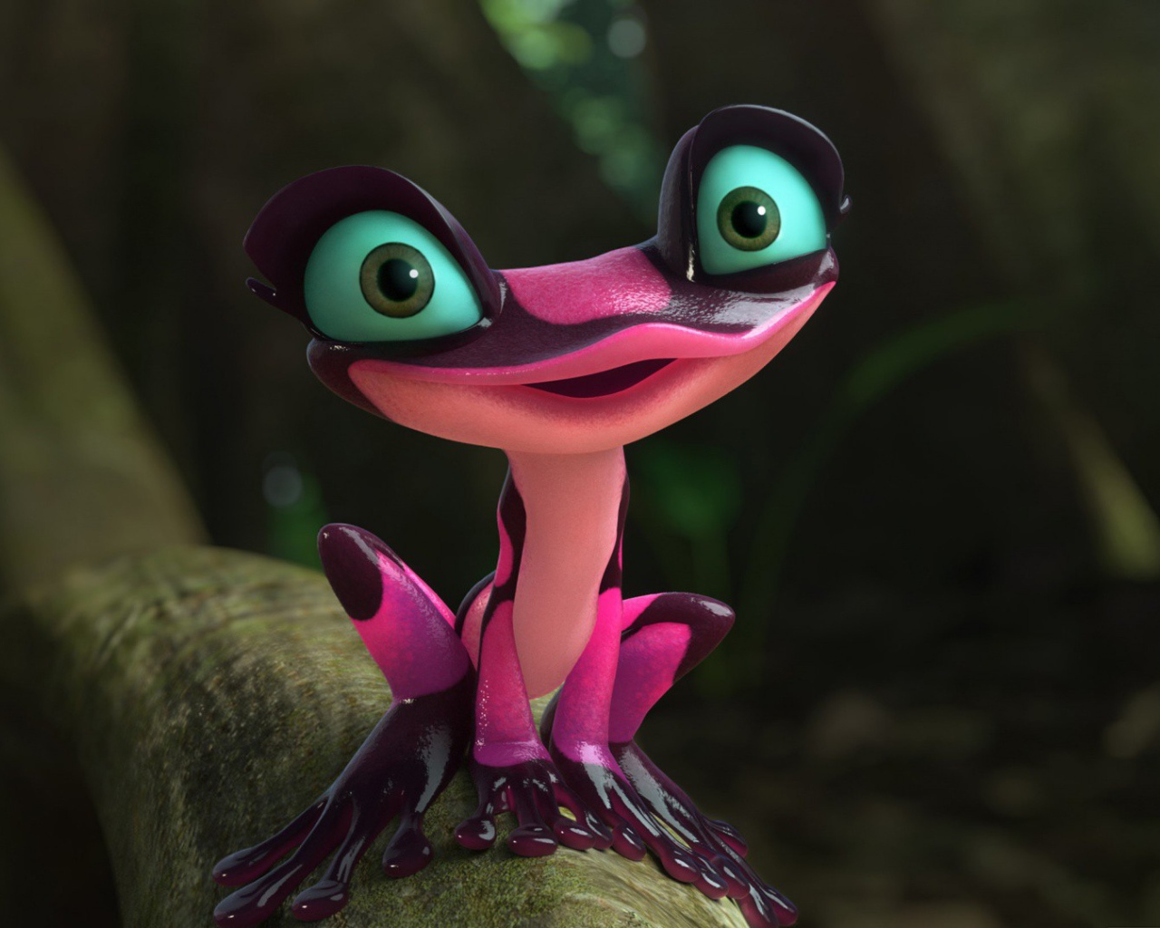 Милая лягушка из мультфильма