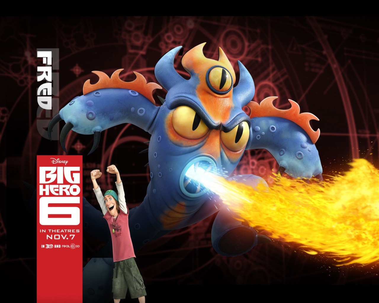 Огненный Фред, мультфильм Город героев