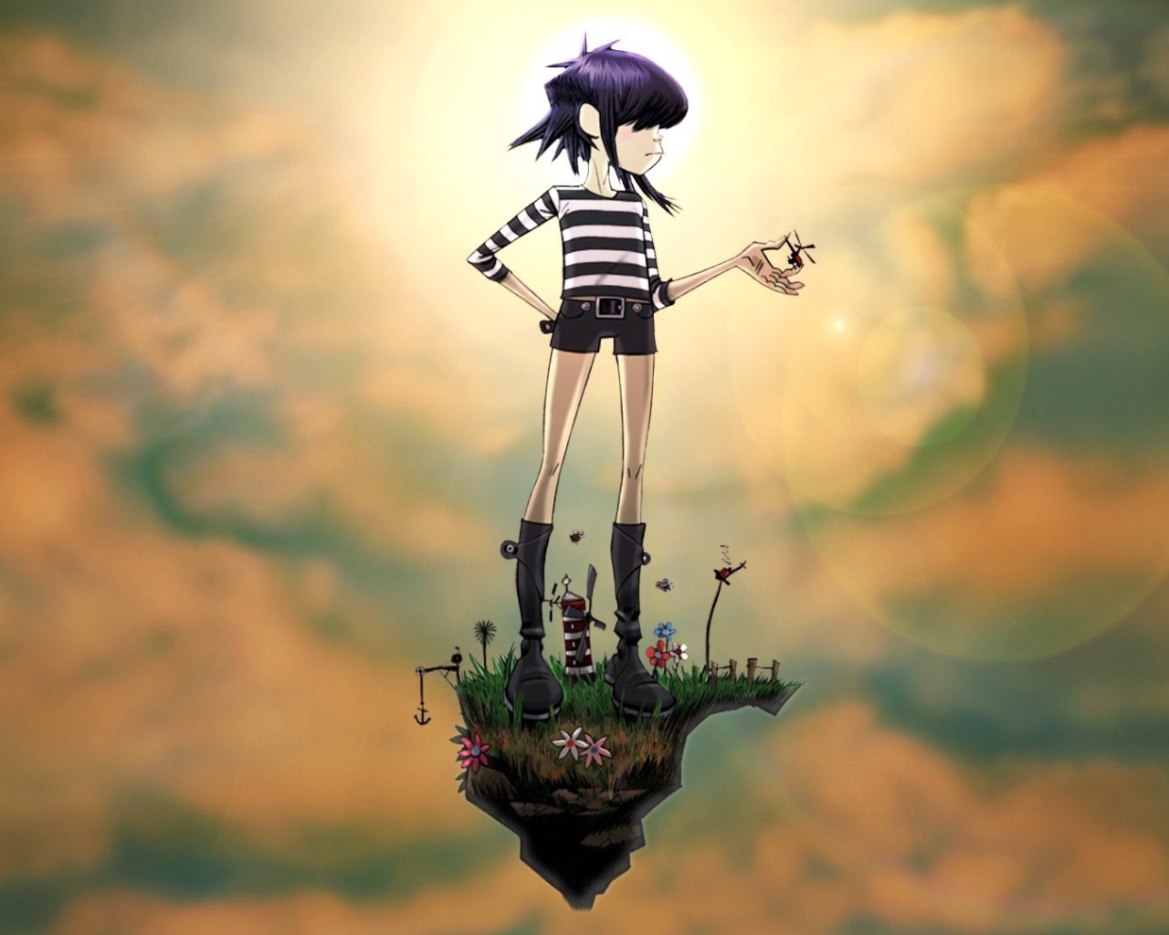 Девушка из мультфильма Gorillaz