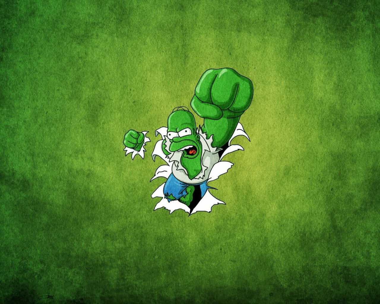 Гомер Симпсон в роли Халка