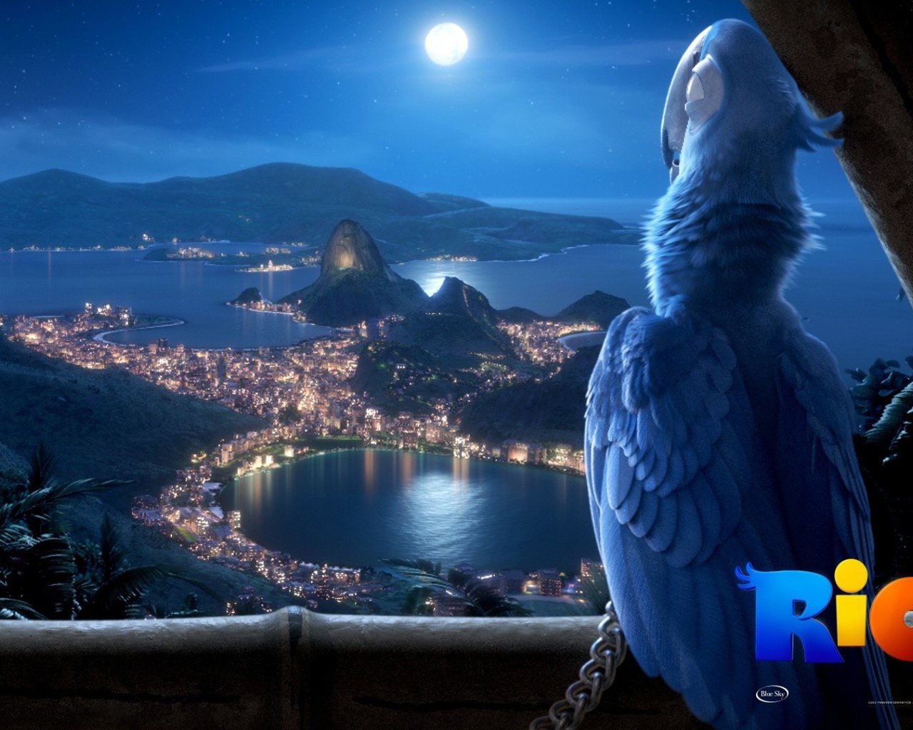 Попугай из мультфильма Рио