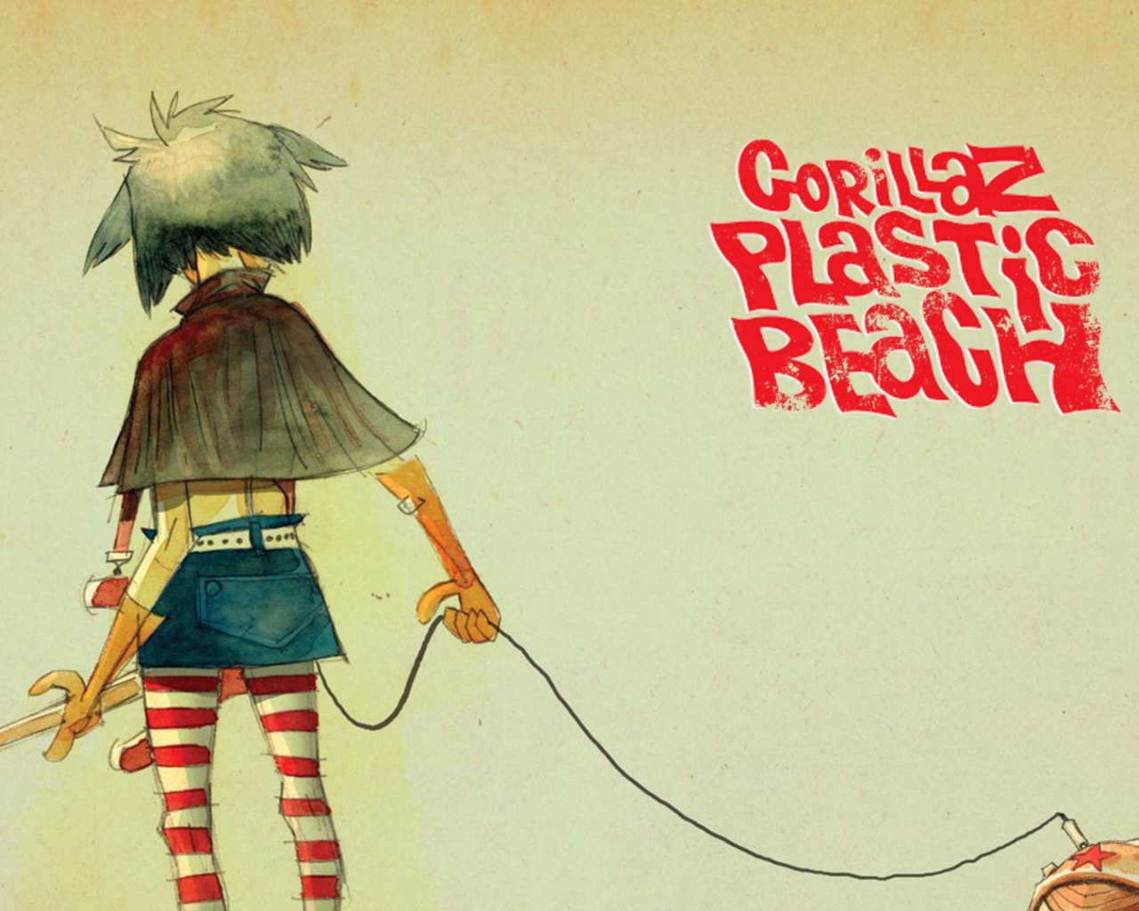 Постер арт проекта Gorillaz