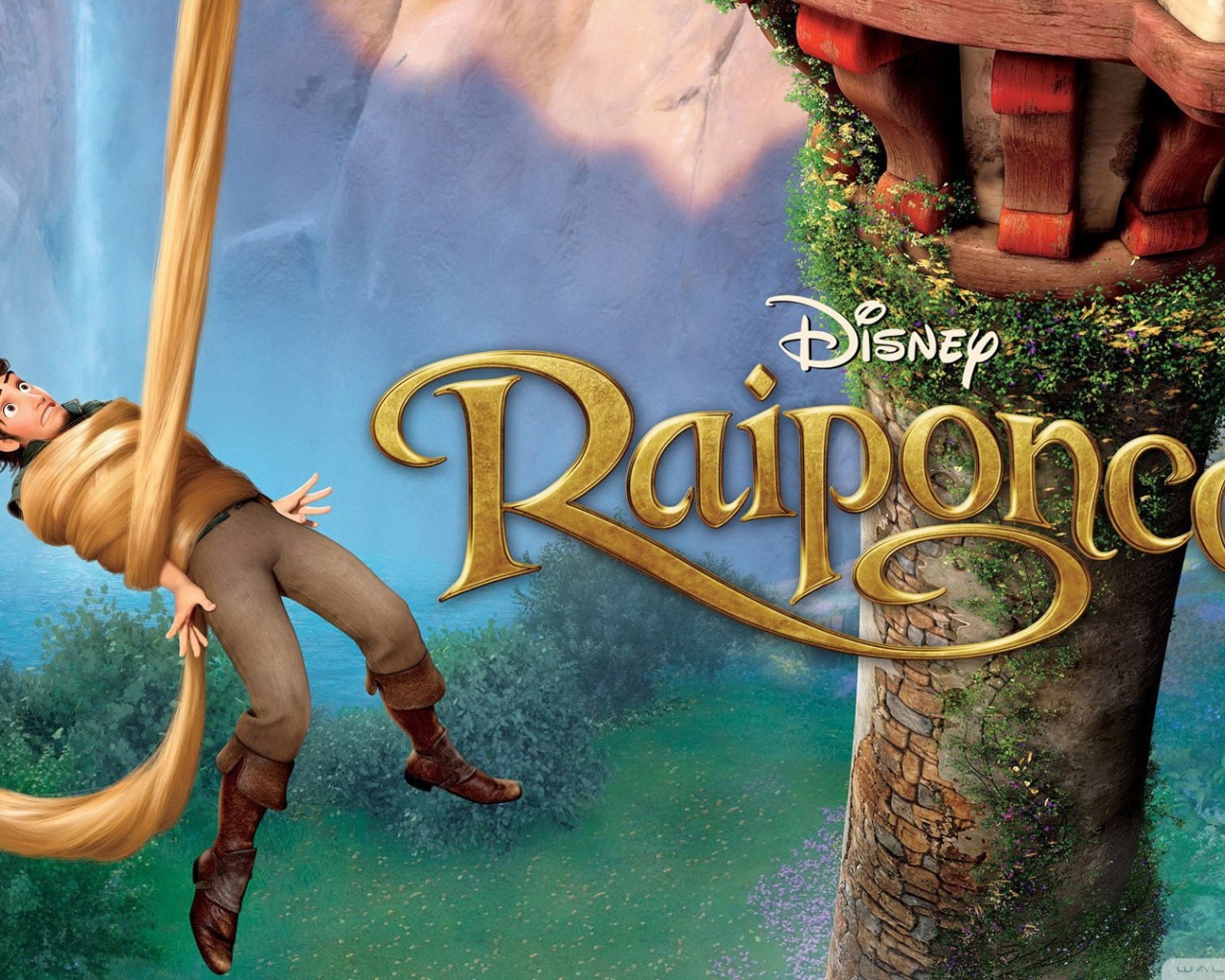 Принц на постере мультфильма Рапунцель