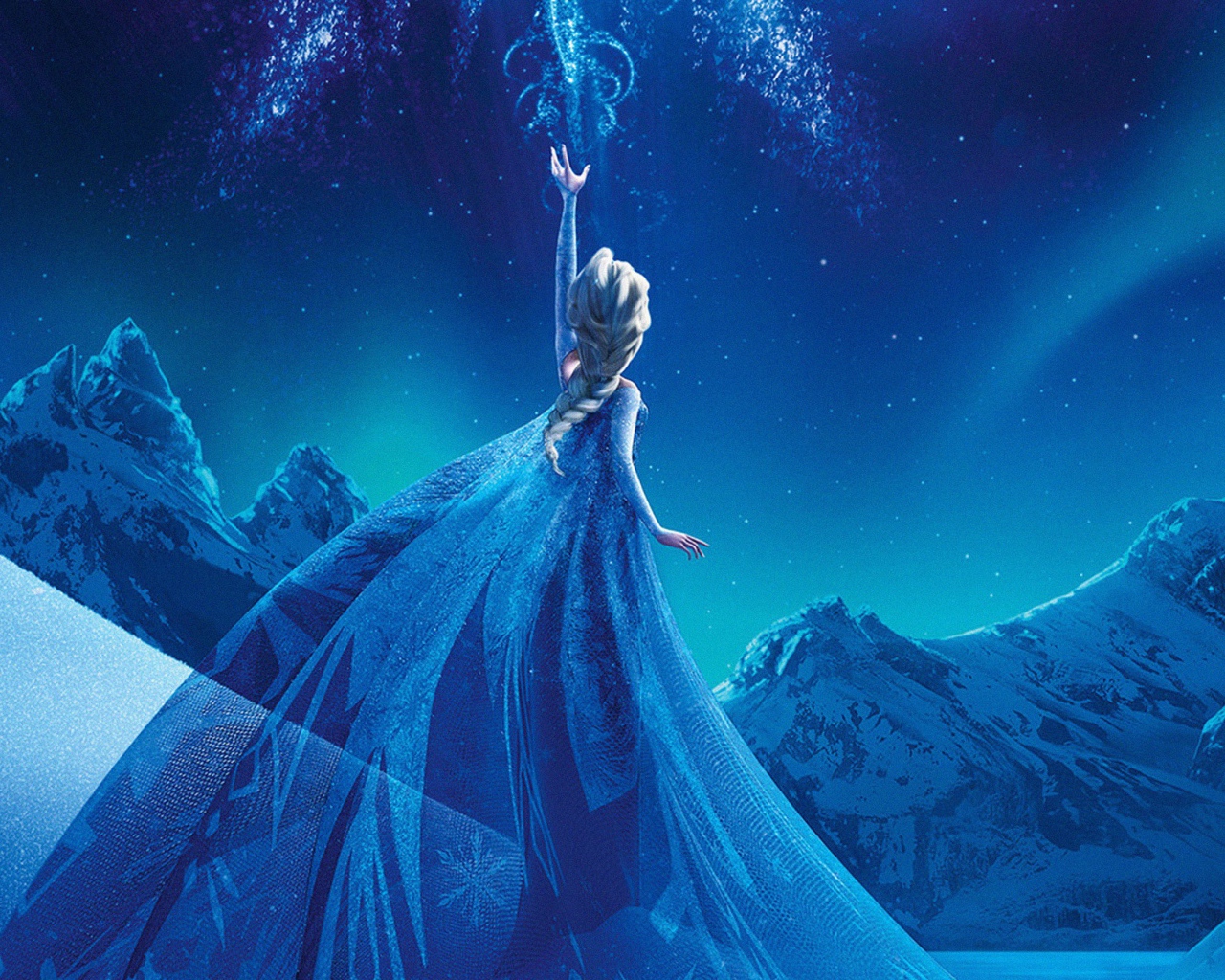Принцесса Эльза в горах, мультфильм