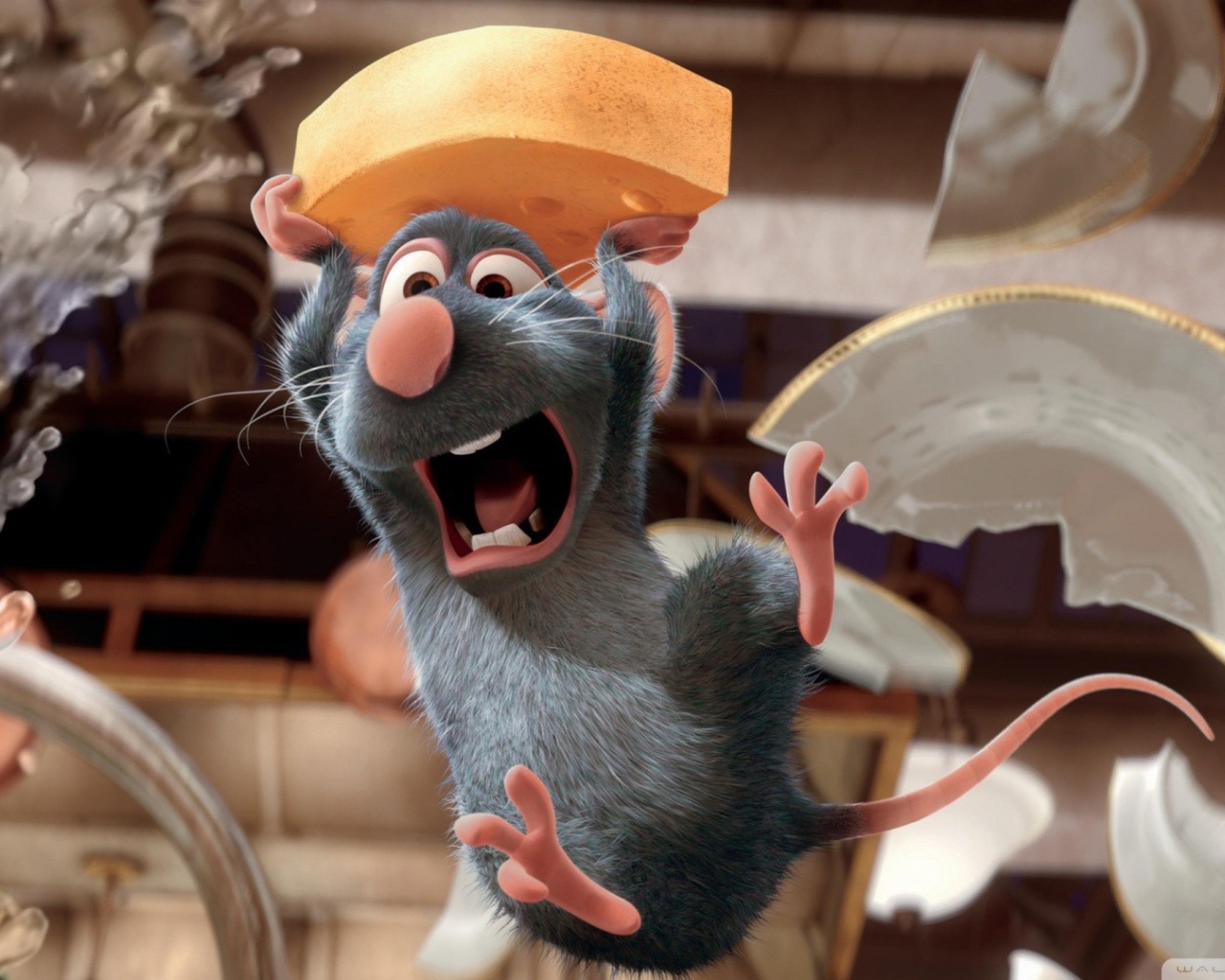 Крыс с куском сыра, мультфильм Рататуй