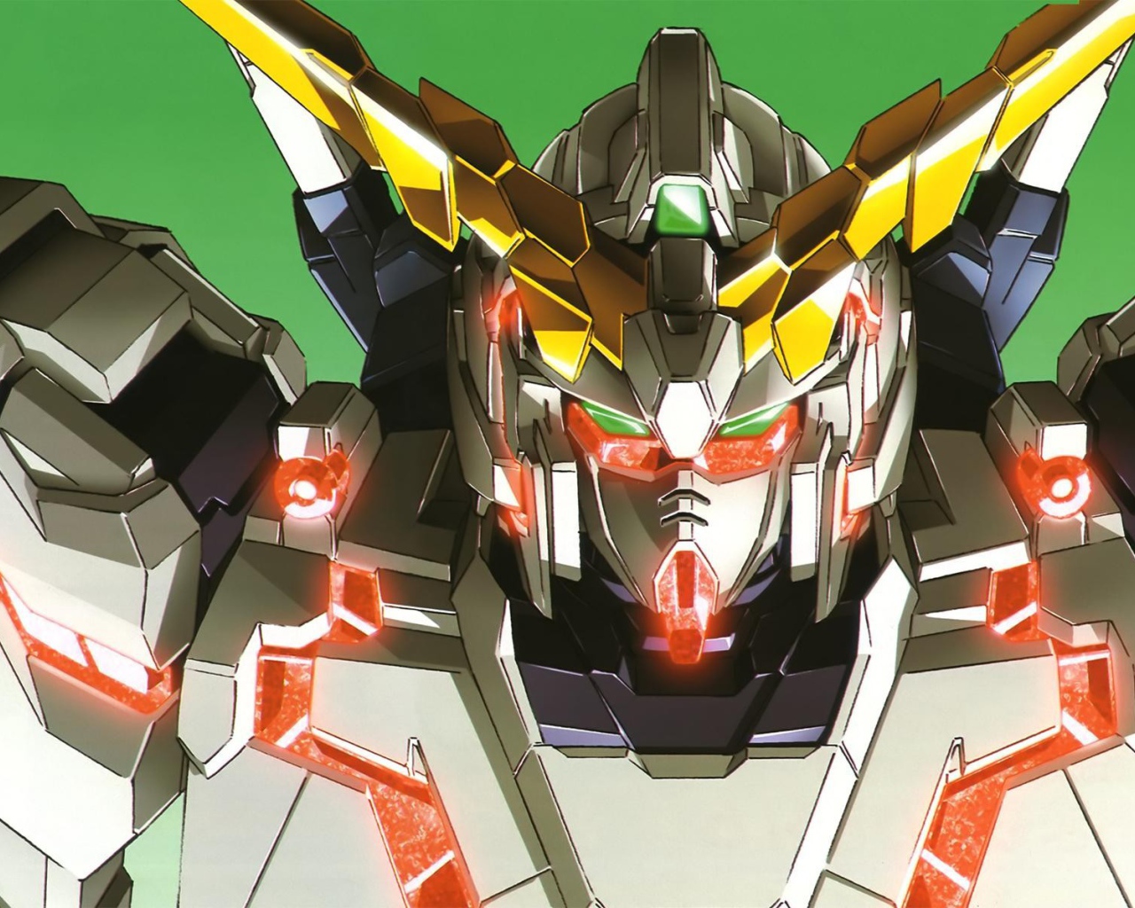 Робот из мультфильма Mobile Suit Gundam Unicorn