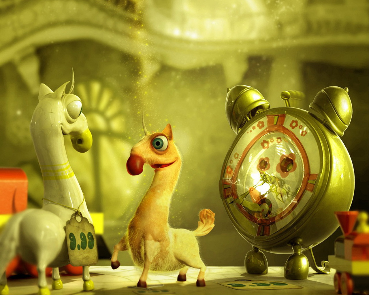 Будильник и лошадки