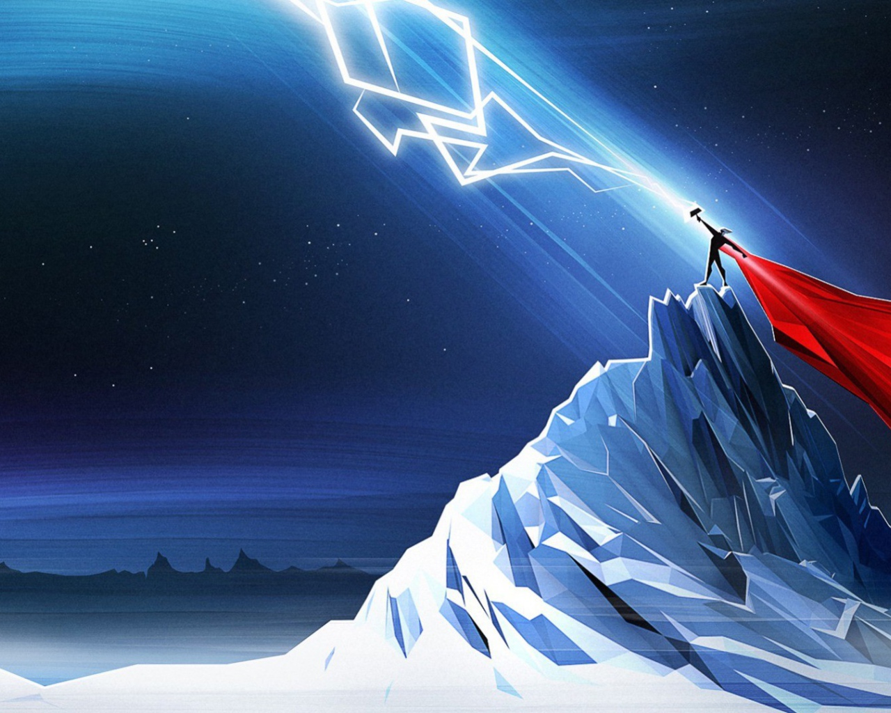 Тор ловит молнию, мультфильм