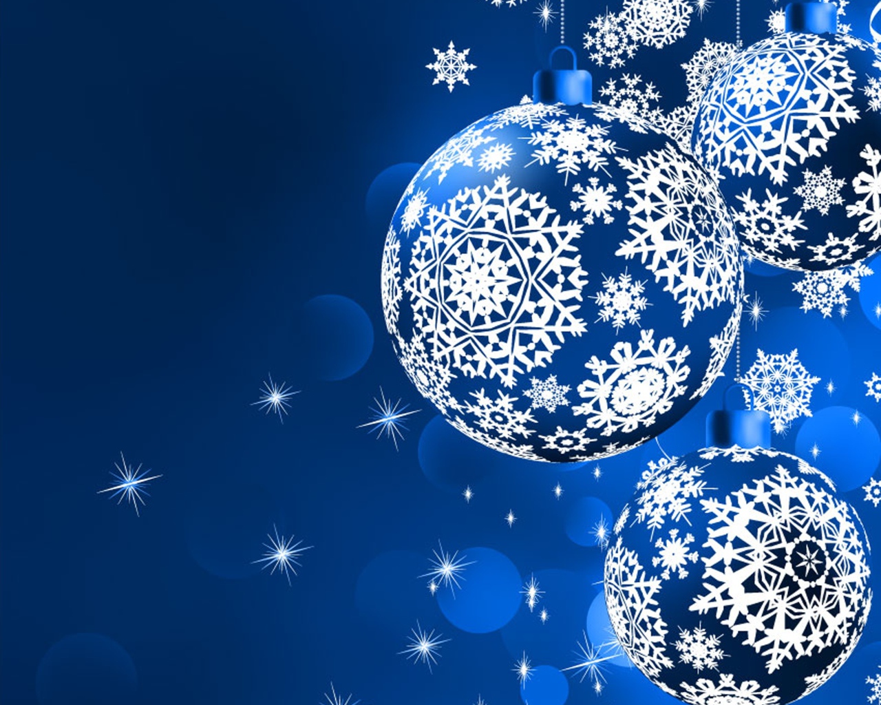 Шары со снежинками