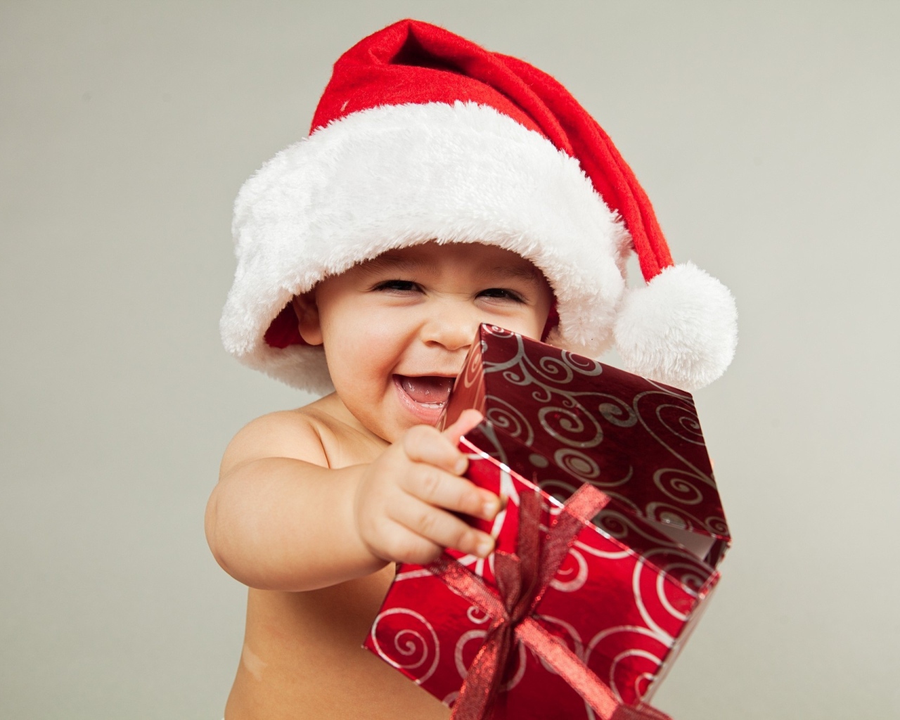 Ребенок Санта клаус