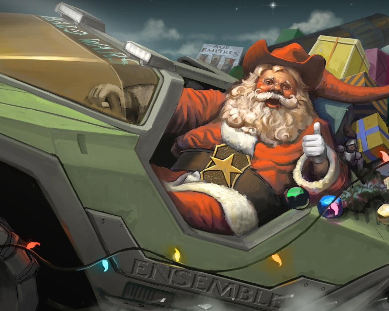 Военный Санта клаус