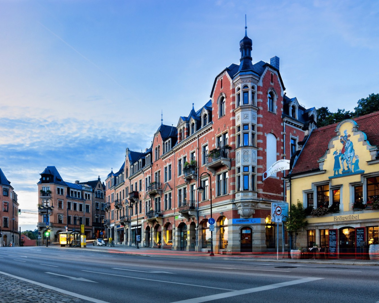 Площадь в Дрездене, Германия