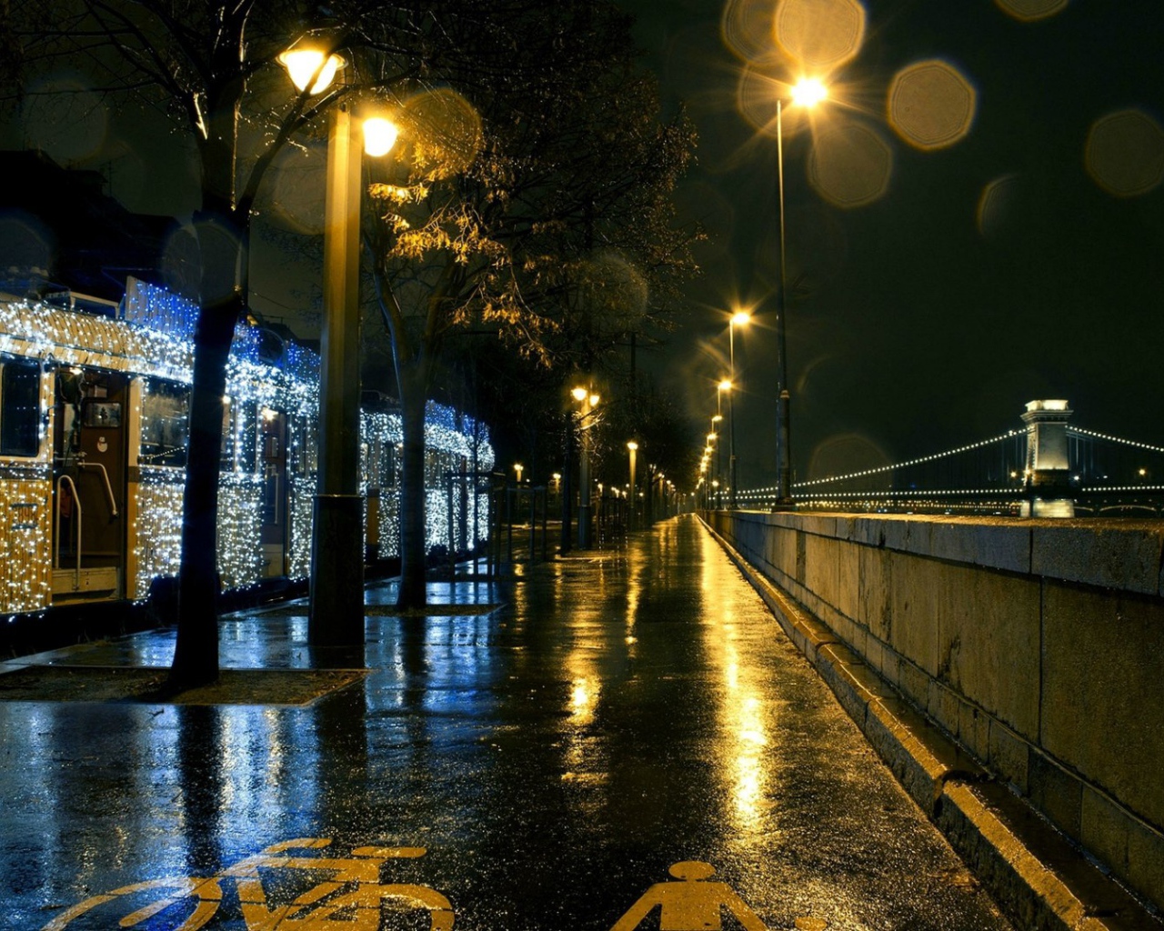 Рождественский трамвай в Будапеште, Венгрия