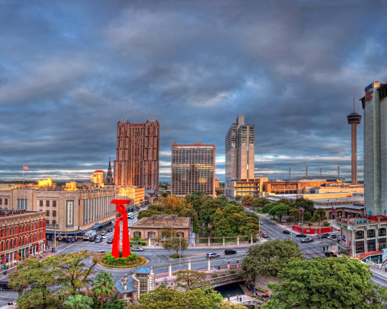 Центр города, HDR фото