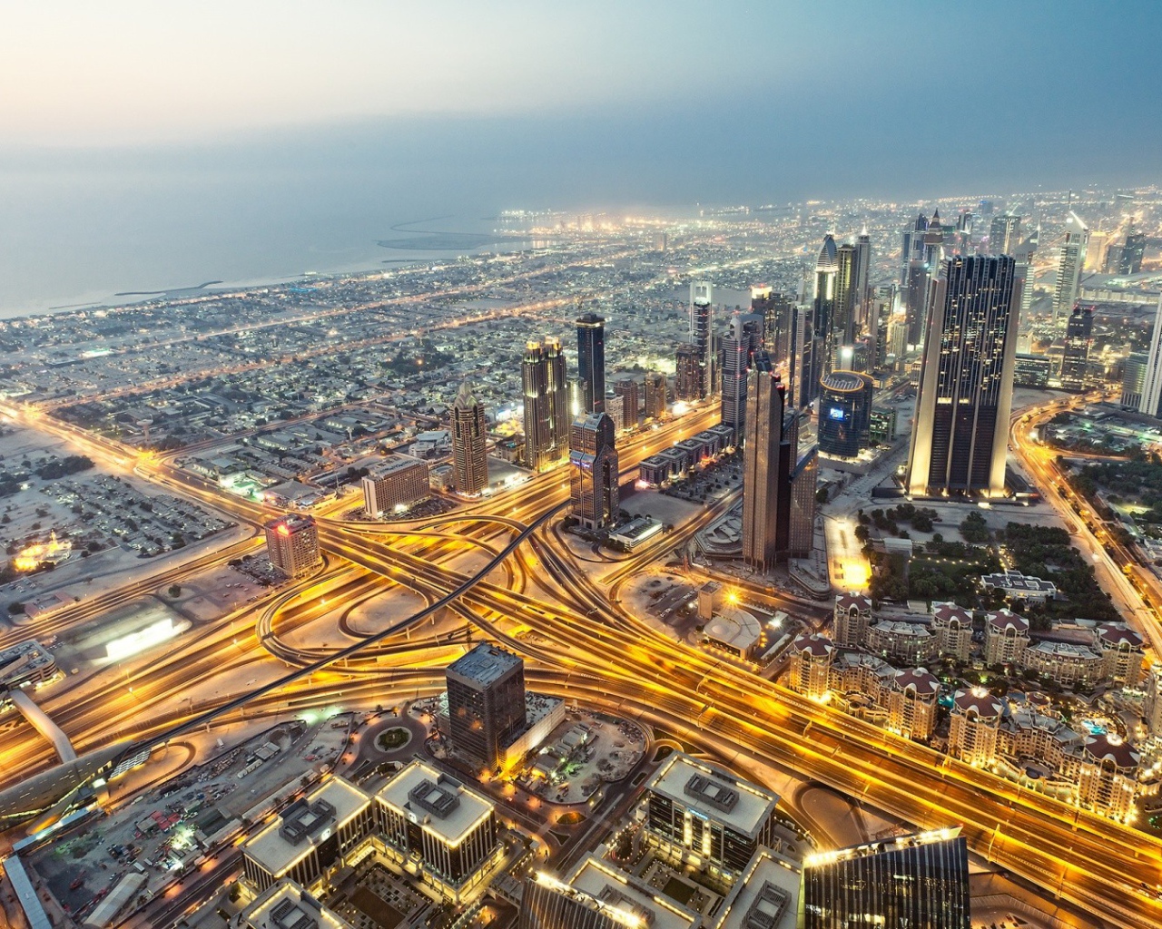 Панорама Дубаи, фото HDR