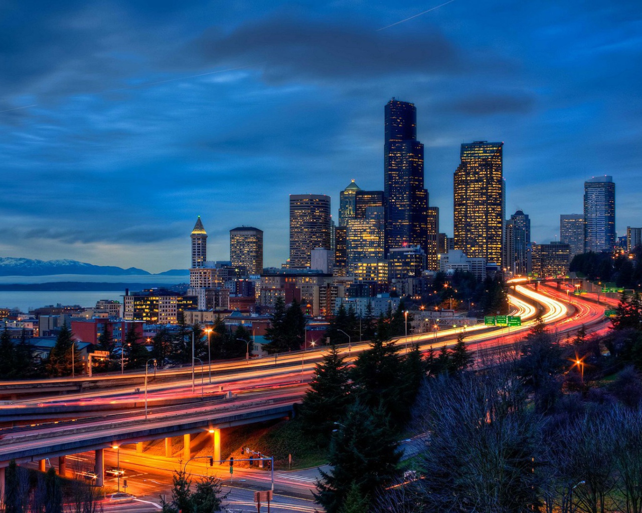Автострада в Сиэтле, США