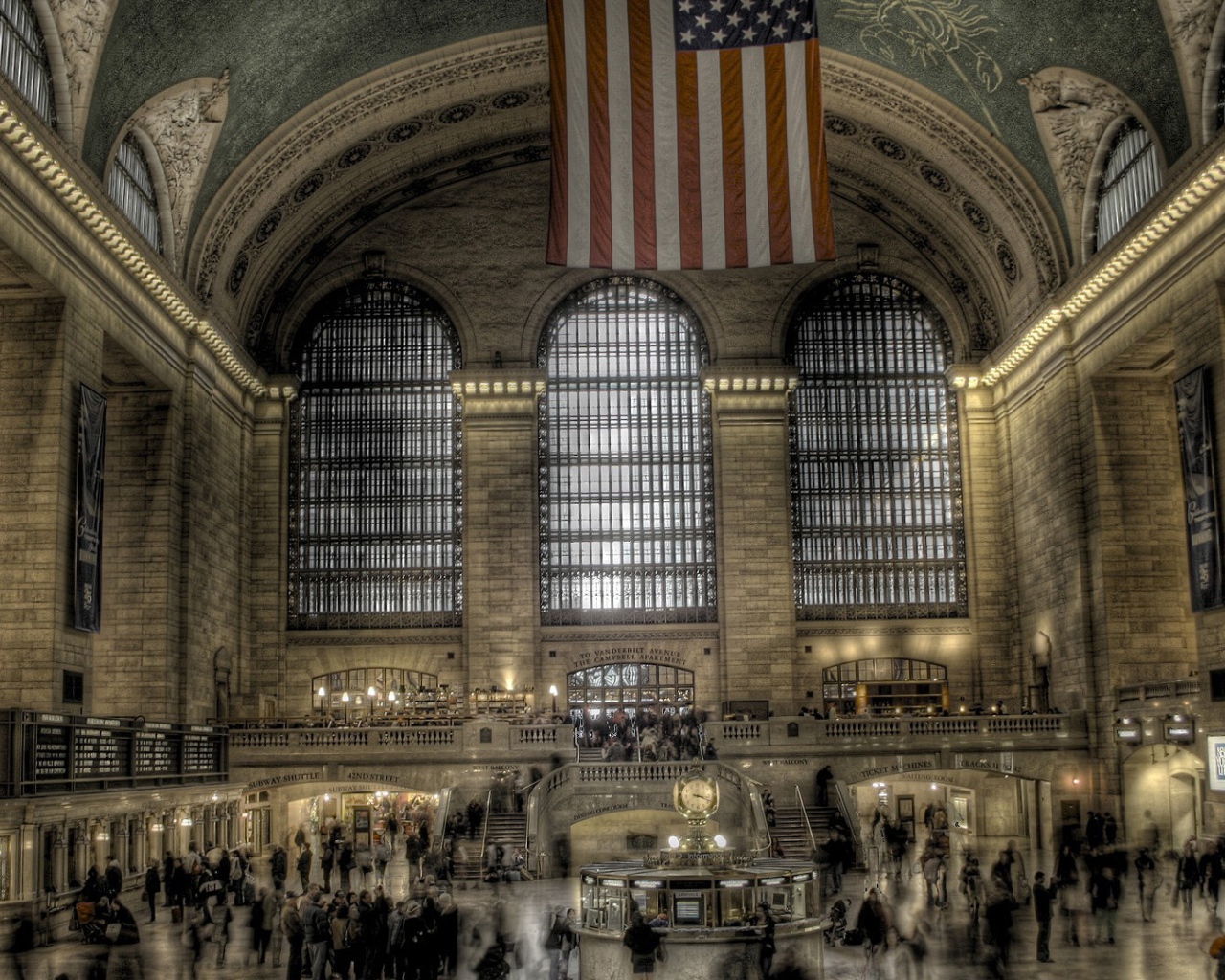 Внутри Центрального вокзала Нью-Йорка