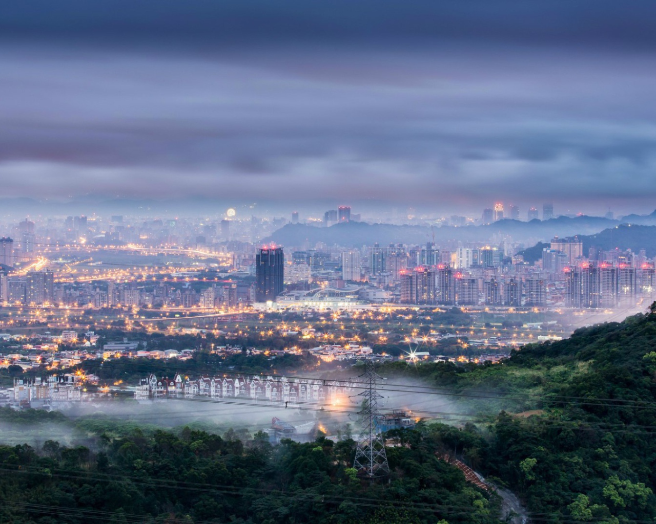 Туманный Тайбей на Тайване