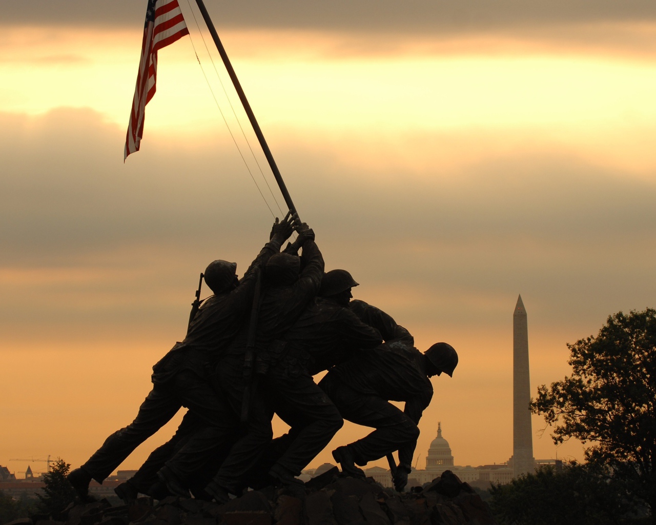 Памятник солдатам в Вашингтоне