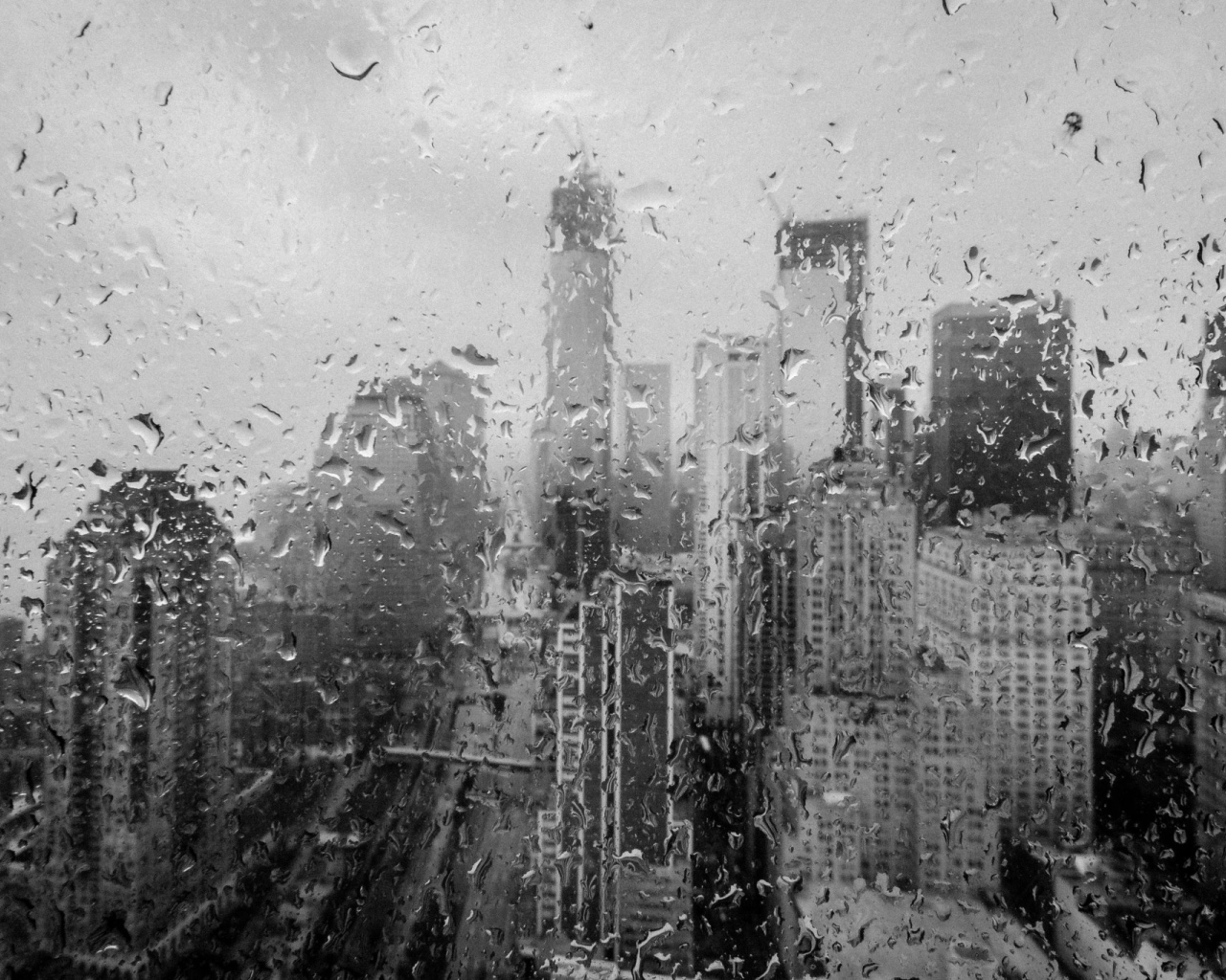 Нью Йорк через мокрое стекло