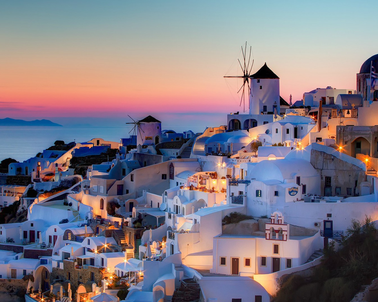 Ойя. Остров Санторини, Греция