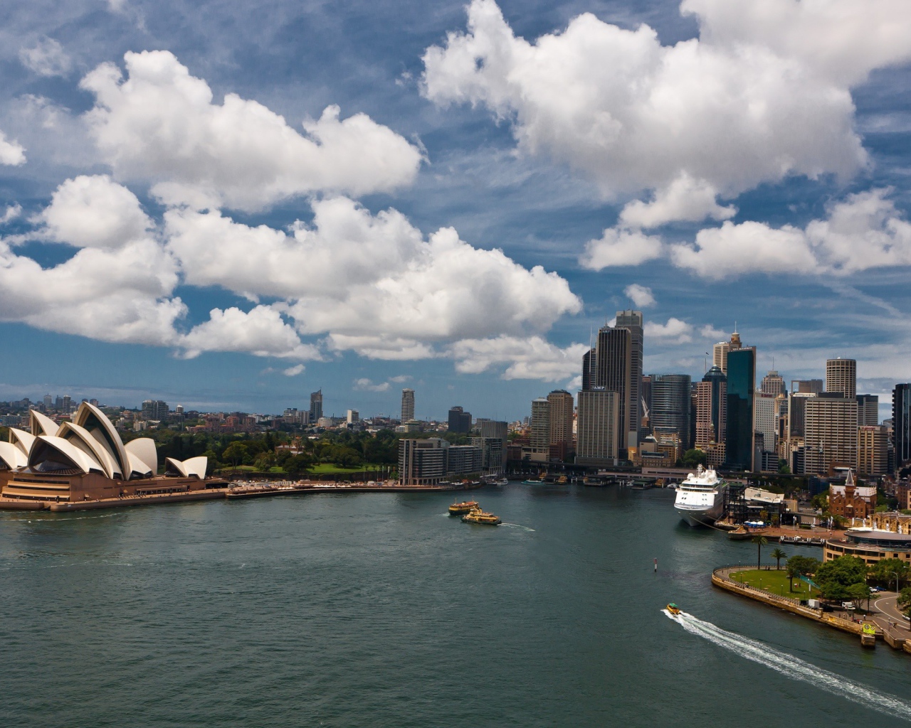 Панорама залива в Сиднее