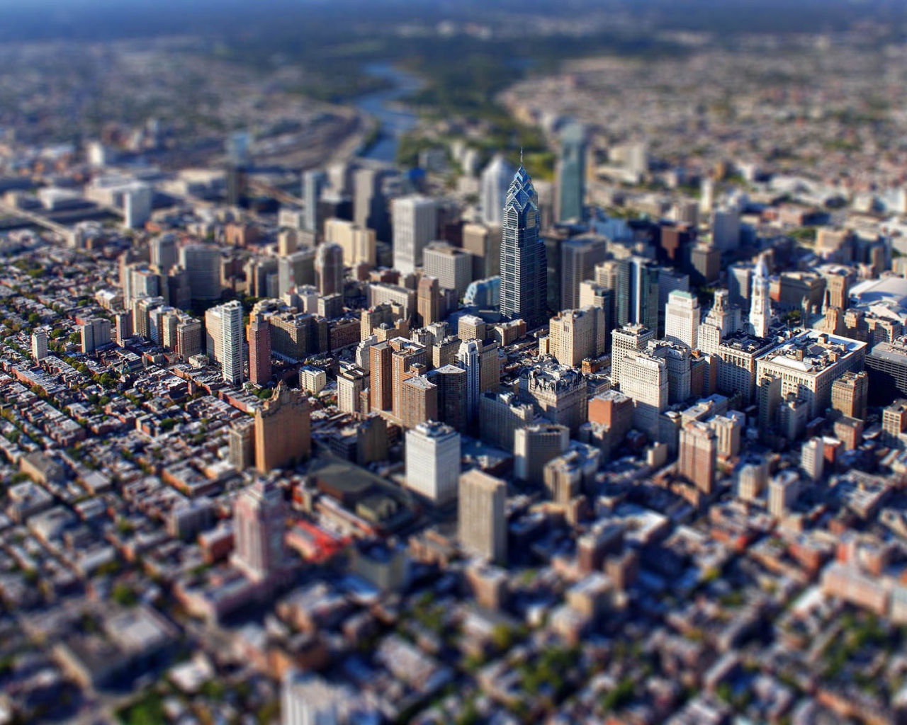 Панорама города Филадельфия