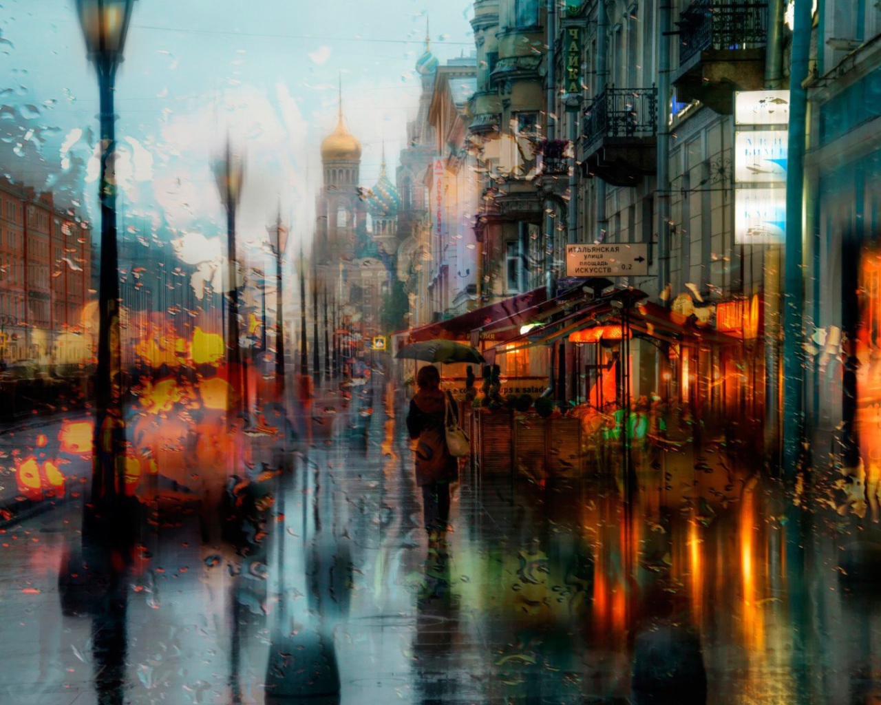 Дождь в Санкт Петербурге