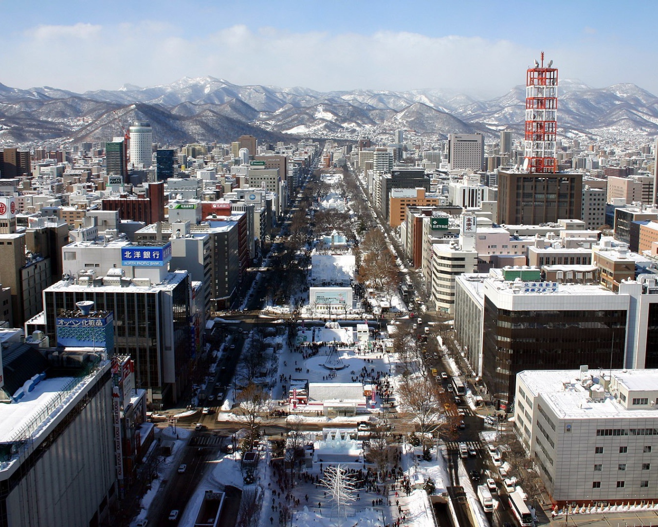 Город Саппоро в Японии