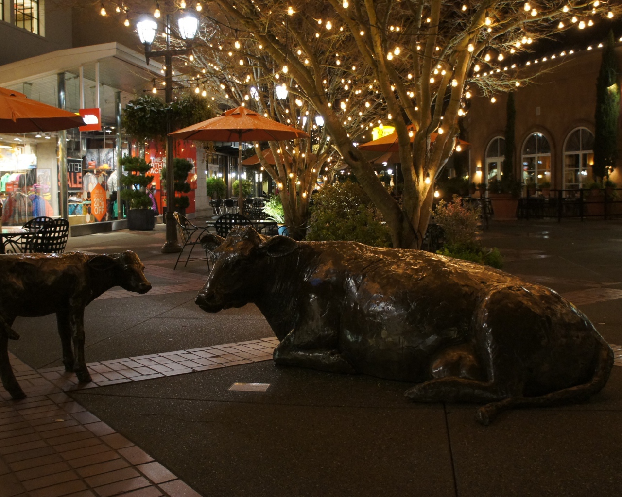 Скульптуры на улице Сиэтла