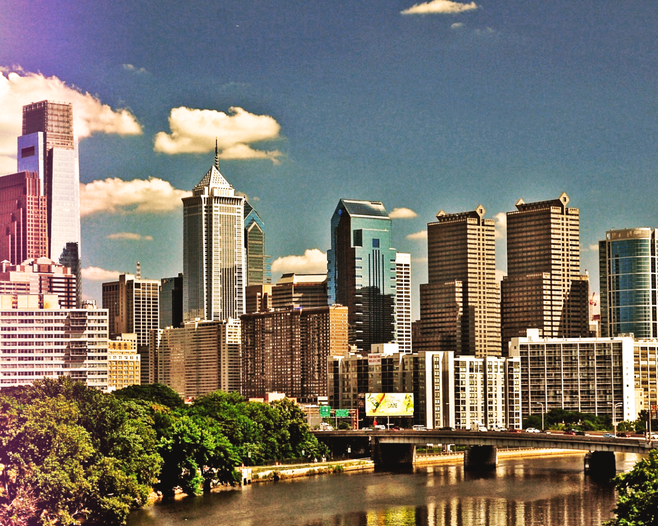 Небоскребы города Филадельфия