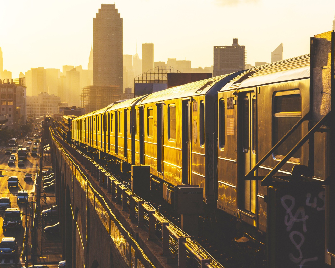 Надземное метро в Нью-Йорке