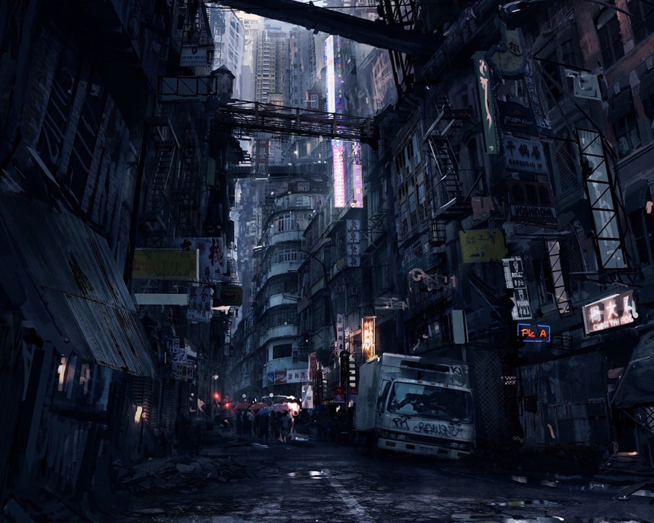 Трущобы в китайском городе