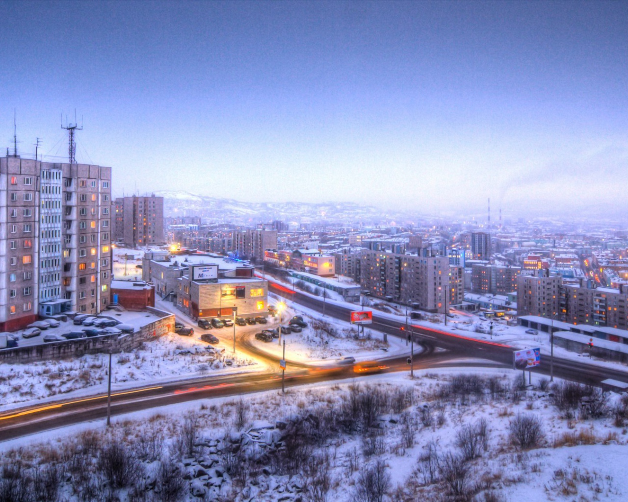 Улица в городе Мурманск