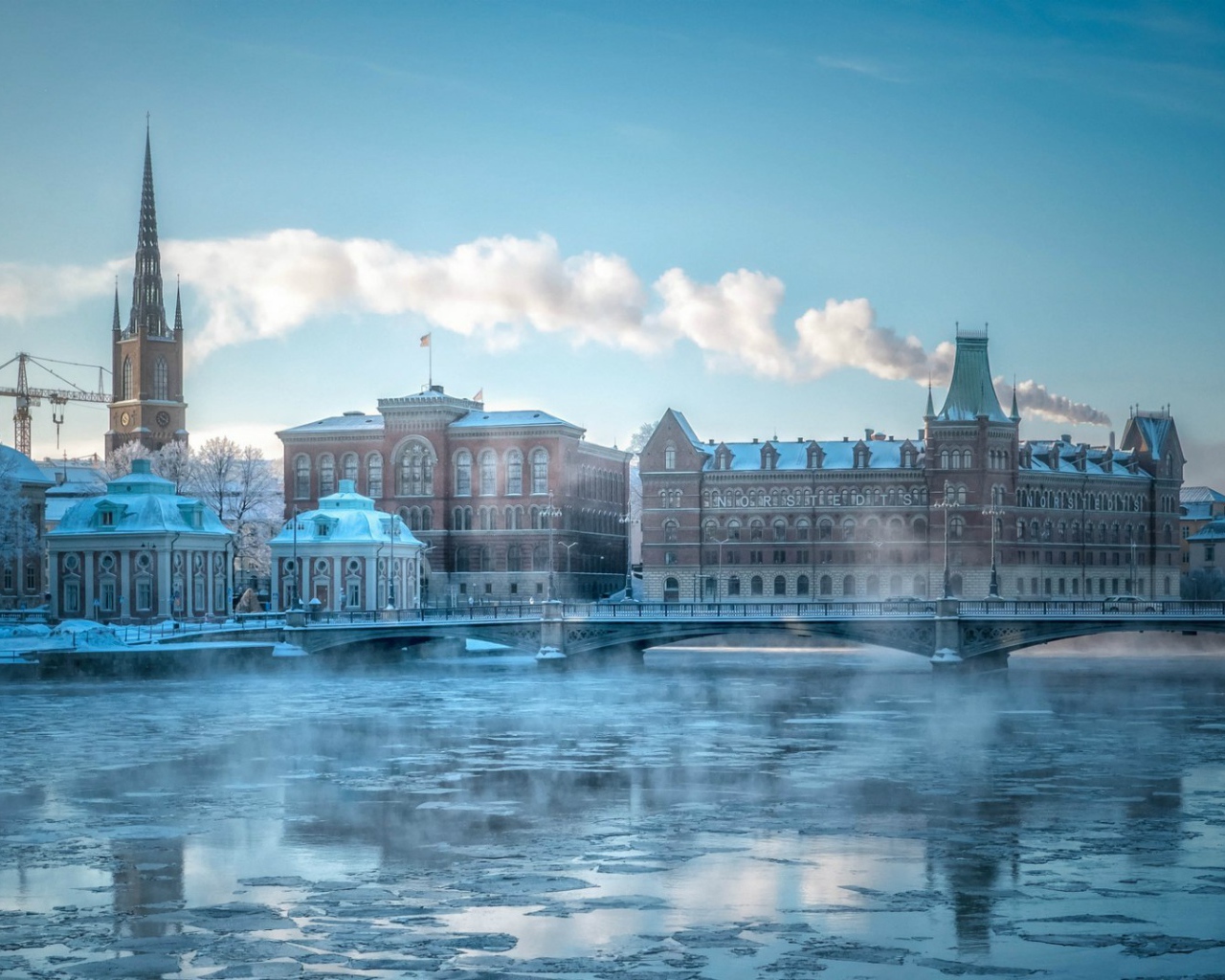 Зимний Стокгольм, Швеция