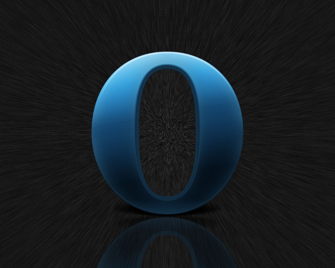 Голубой логотип Оперы на цифровом фоне