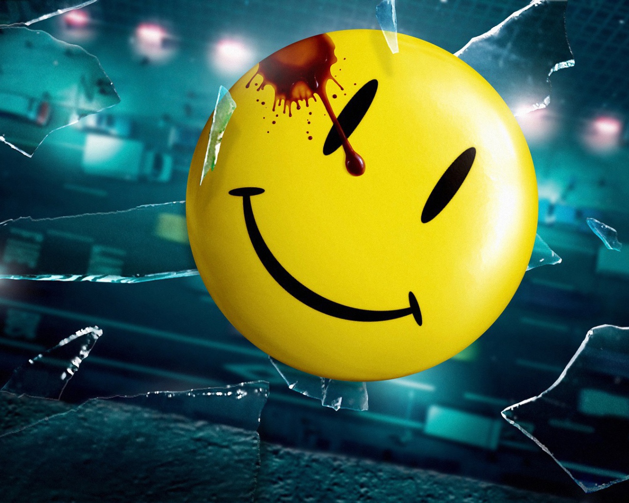 Капля крови на смайлике