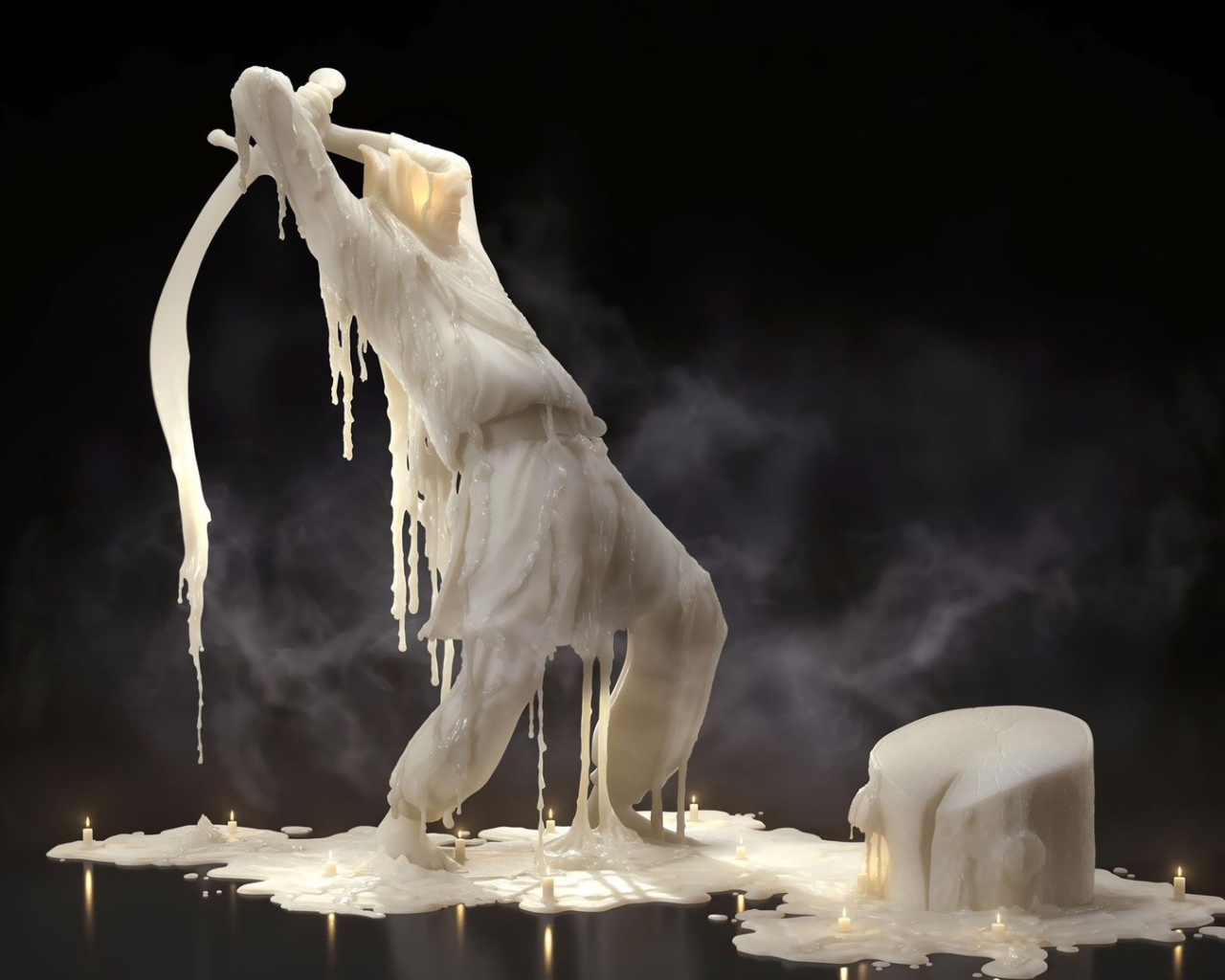 Фигурка из воска свечи