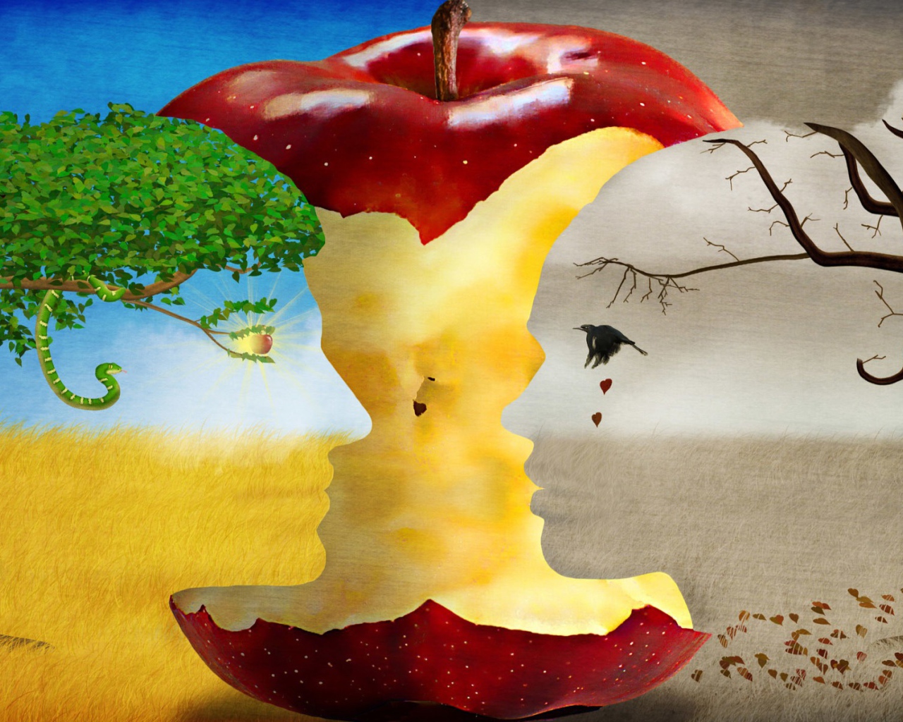 Огрызок яблока между жизнью и запустением