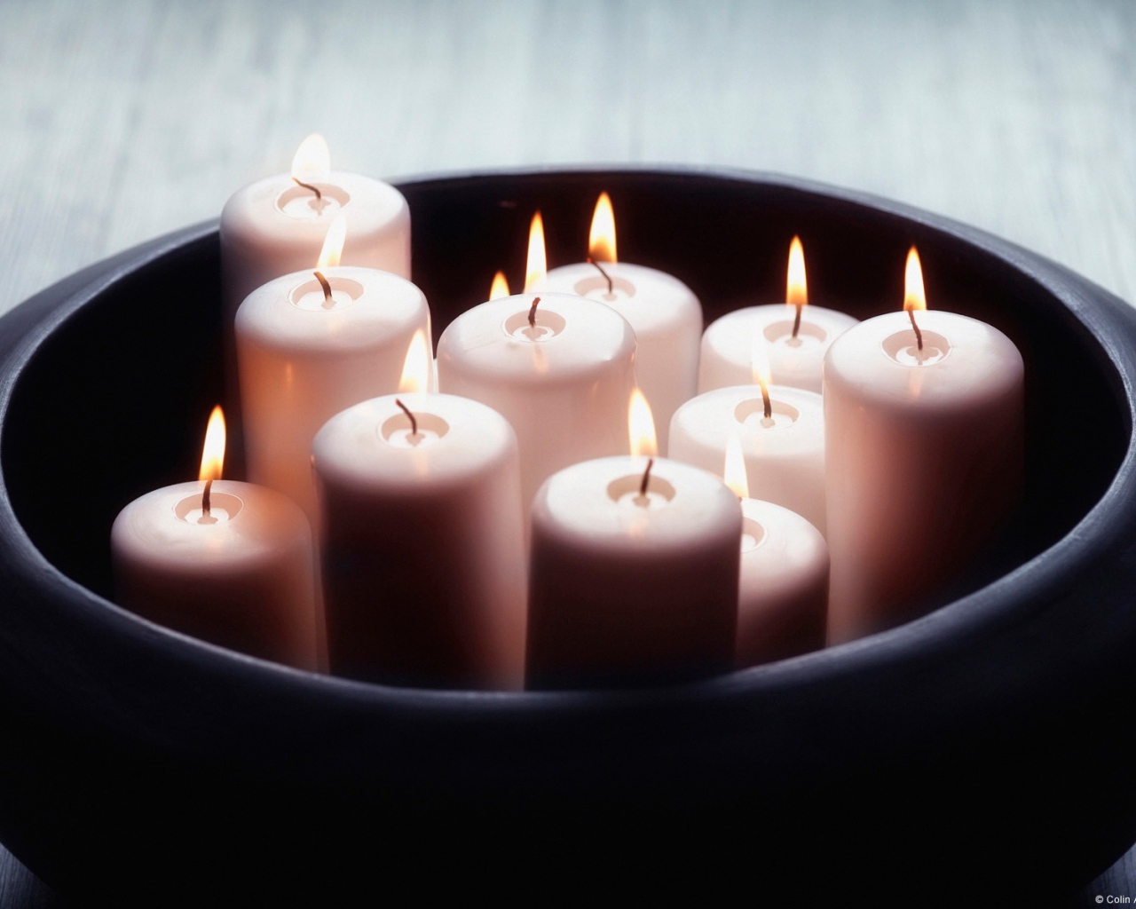 Свечи в горшке