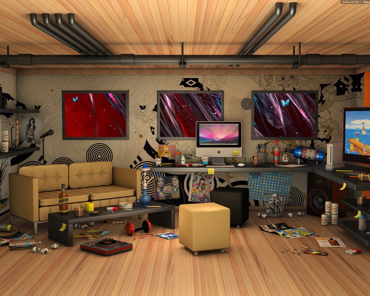 Уютная берлога холостяка