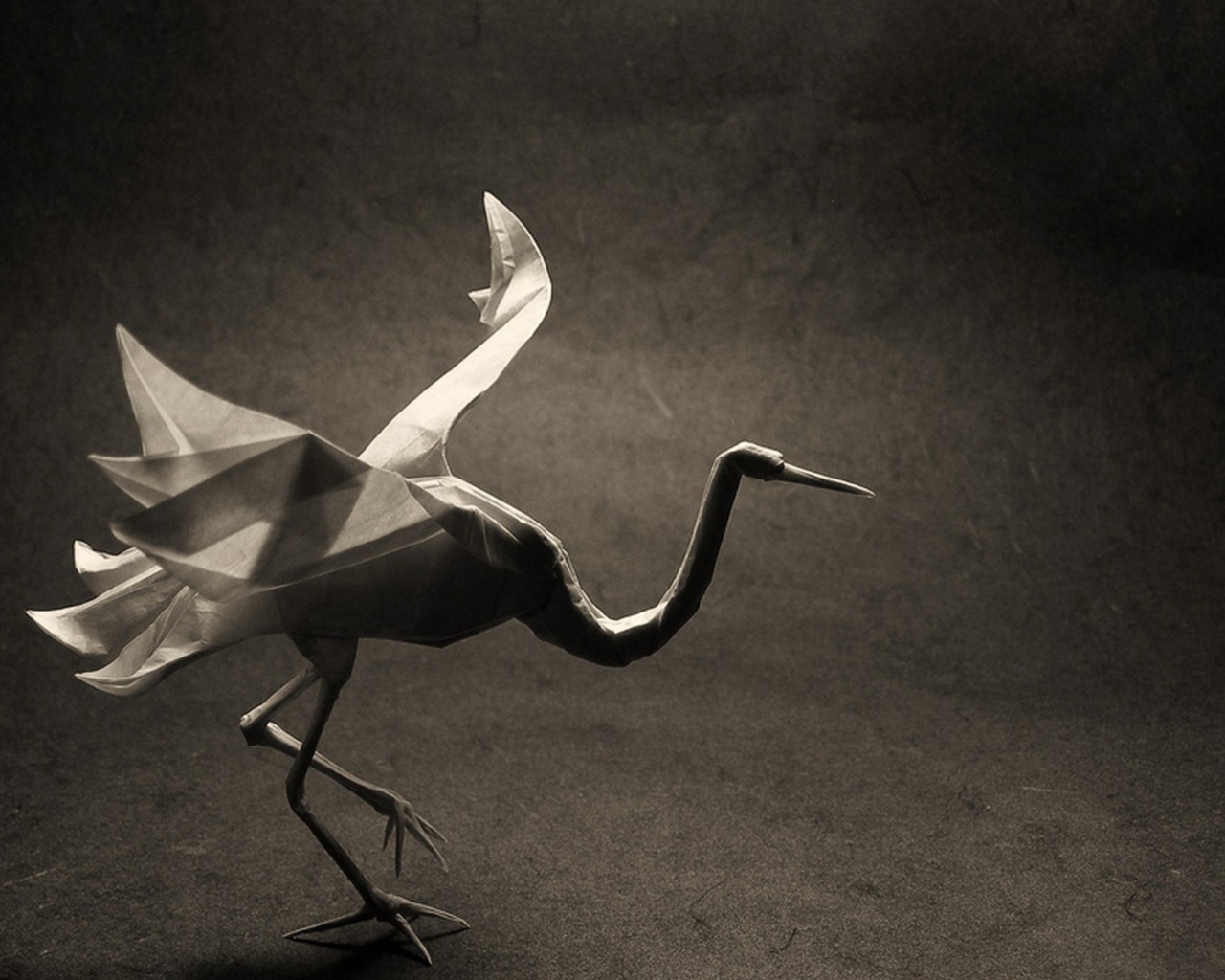 Журавль оригами, фото