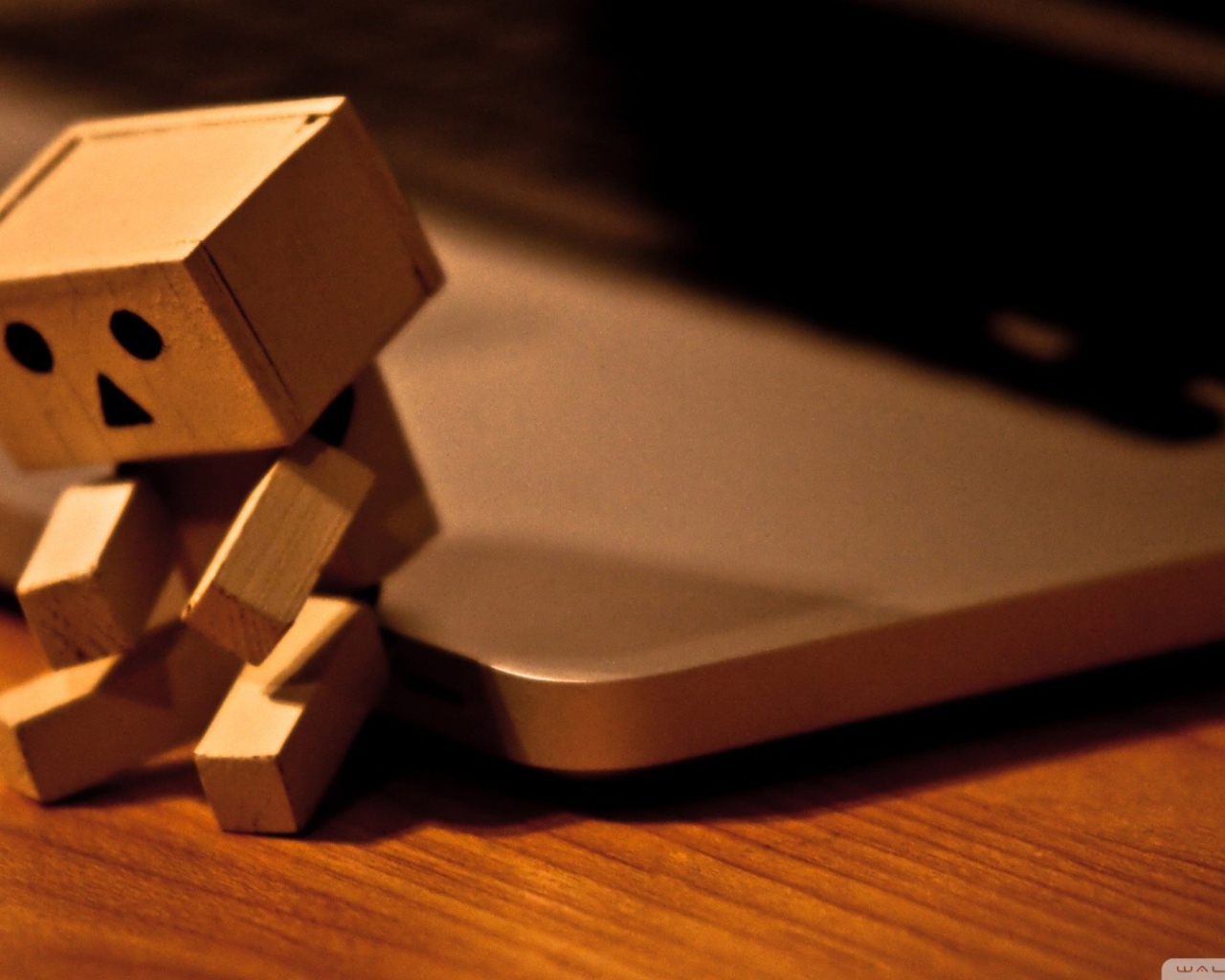 Дандо на краю ноутбука