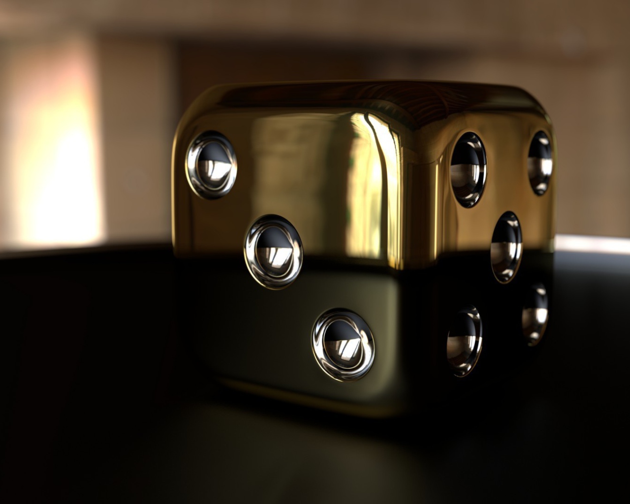 Игральный кубик из металла